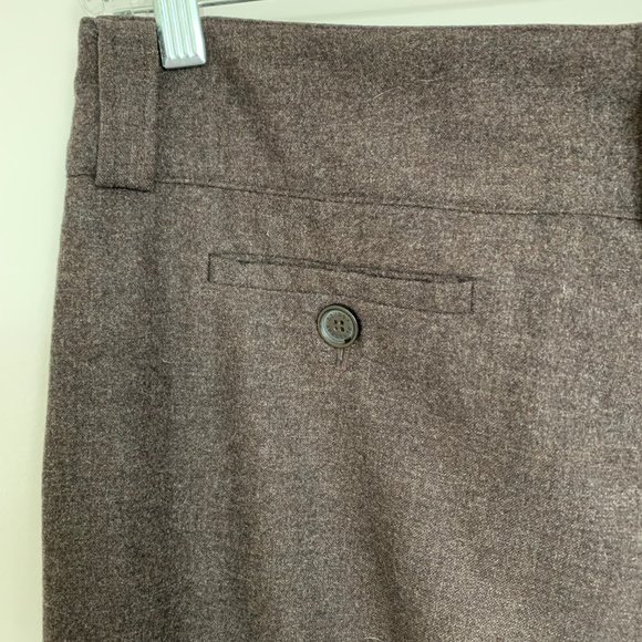 Burberry Wide Leg Wool Cuffed Pants - Picture 6 of 7